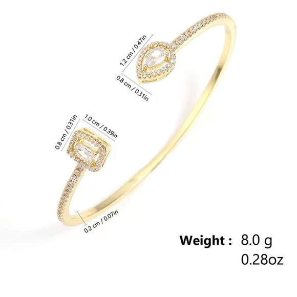 Sparkling Gold Adjustable Bracelet Collection Set - Picture 4 of 7